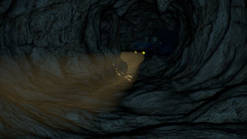 Cave rendered with U3000